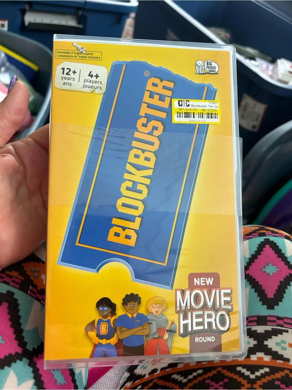 Movie Hero Party Game - Yellow & Blue